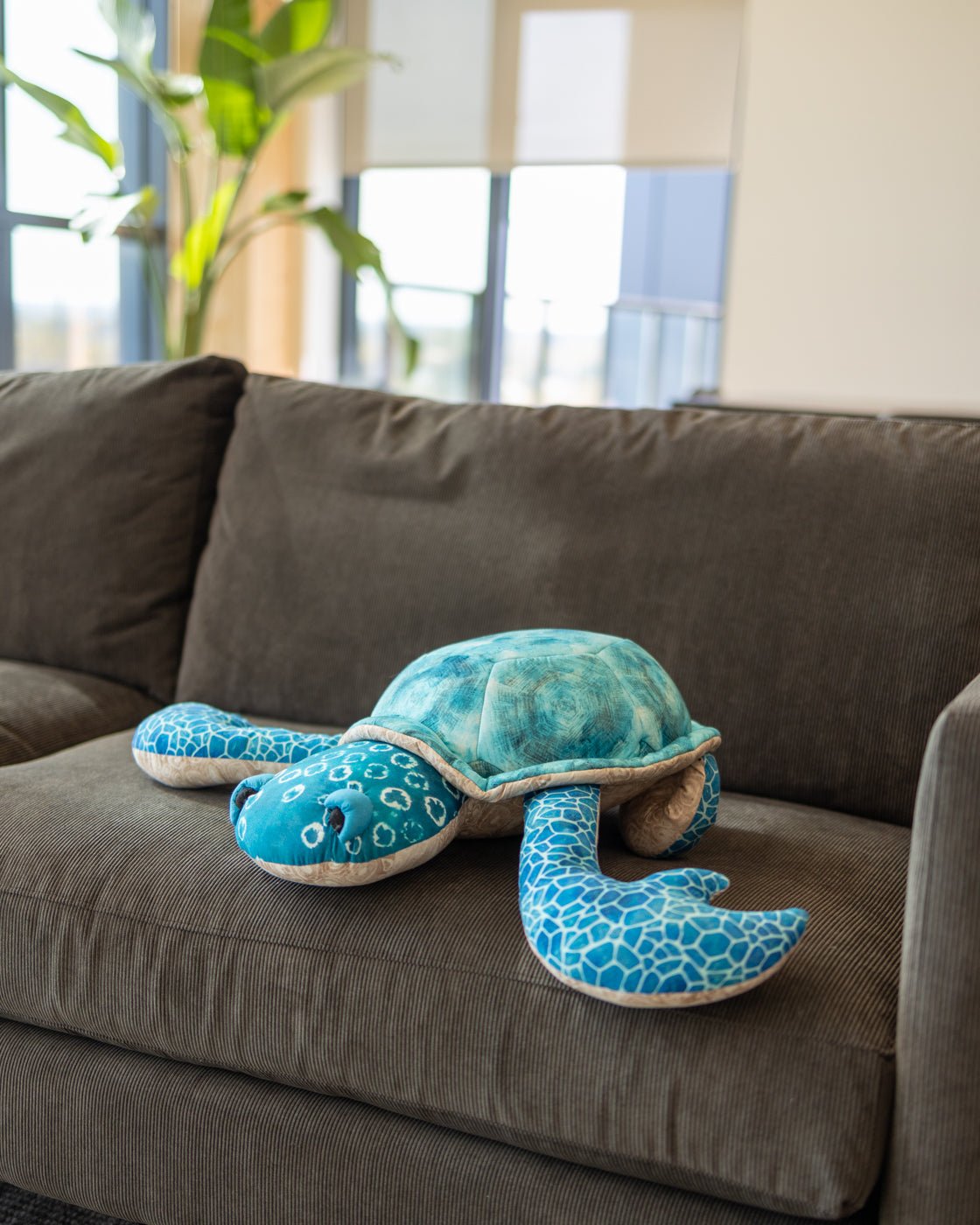 Organic Cotton Turtle Pillow