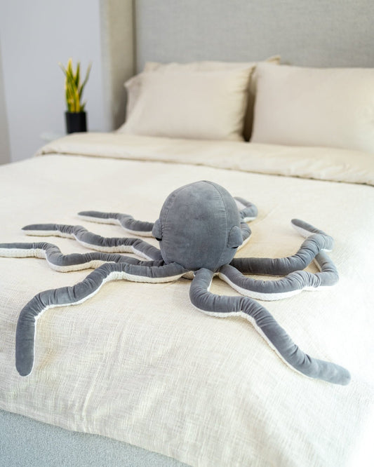 Organic Cotton Velvet Octopus Pillow