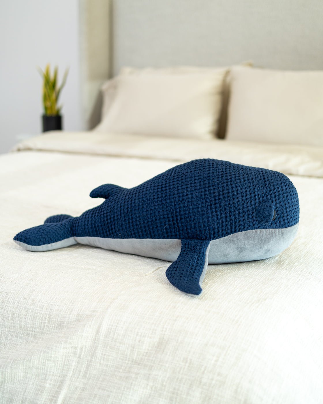 Organic Cotton Whale Pillow