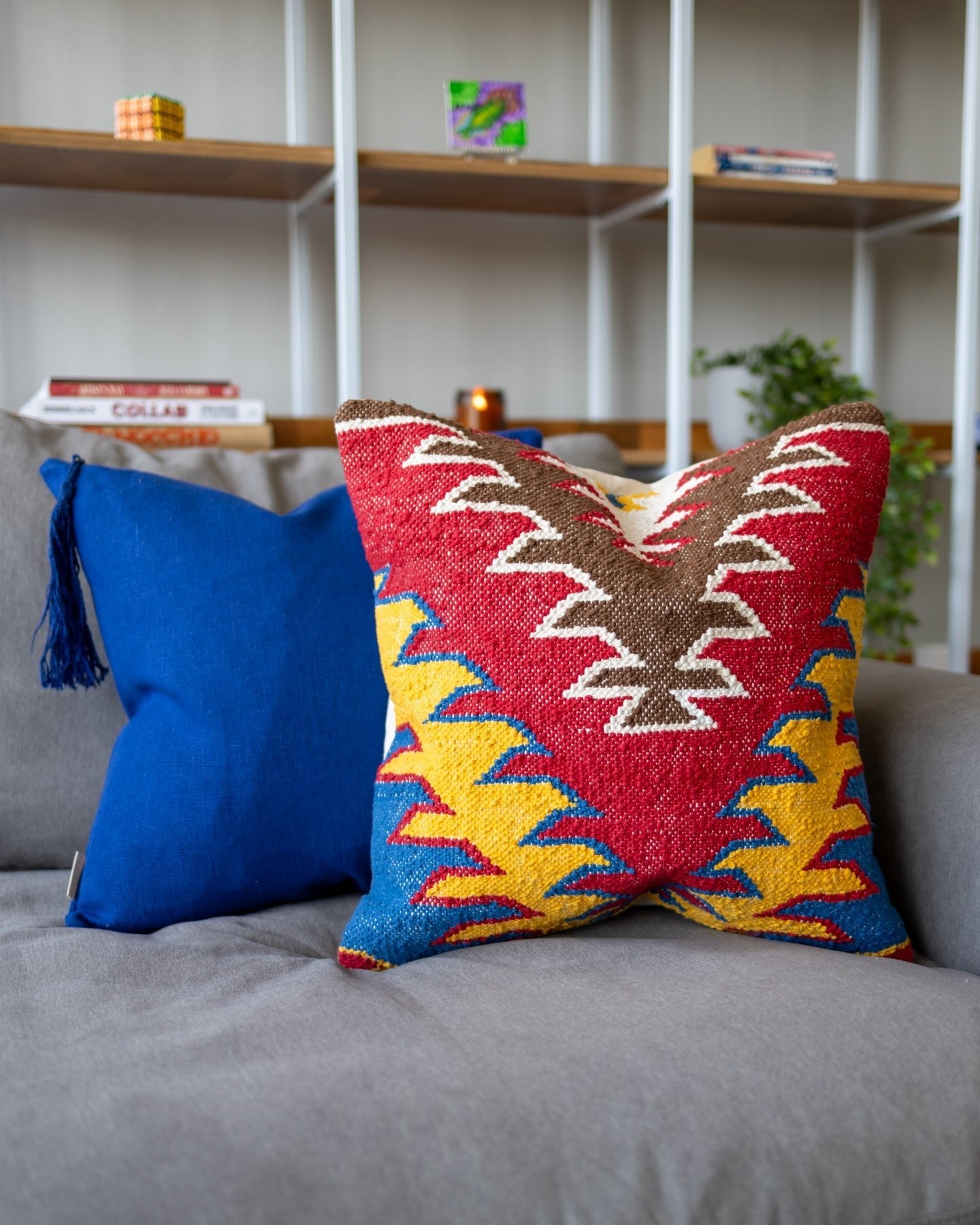 Prime Organic Cotton Kilim Throw Pillow