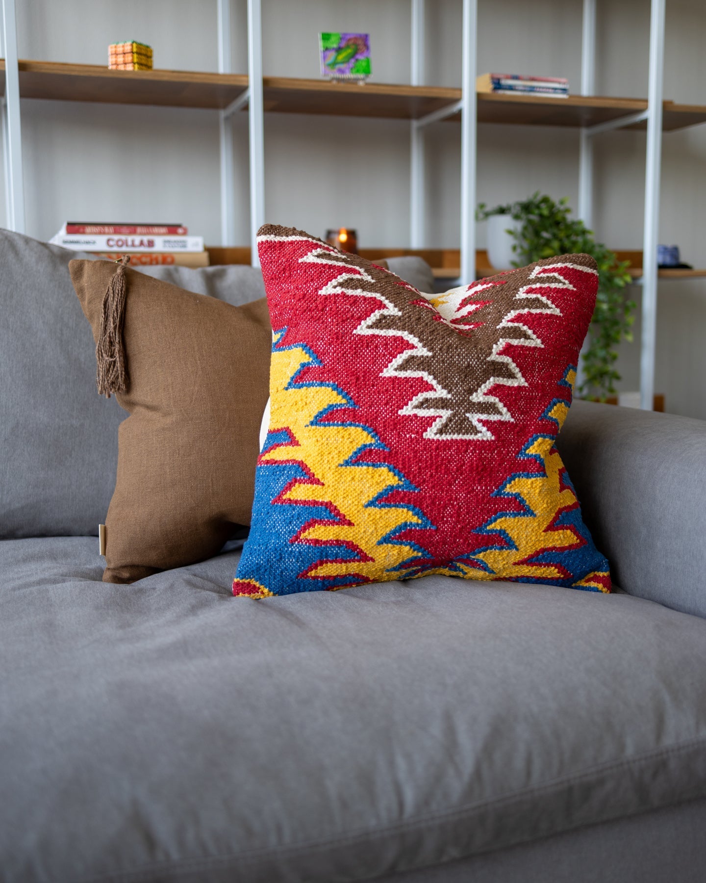 Prime Organic Cotton Kilim Throw Pillow