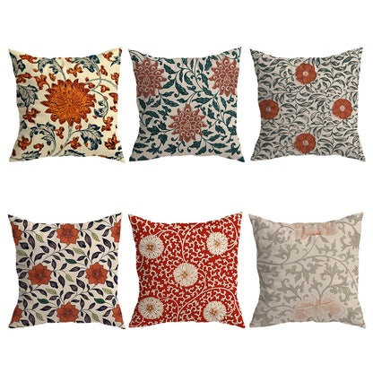 Retro Dahlia Cushion Covers