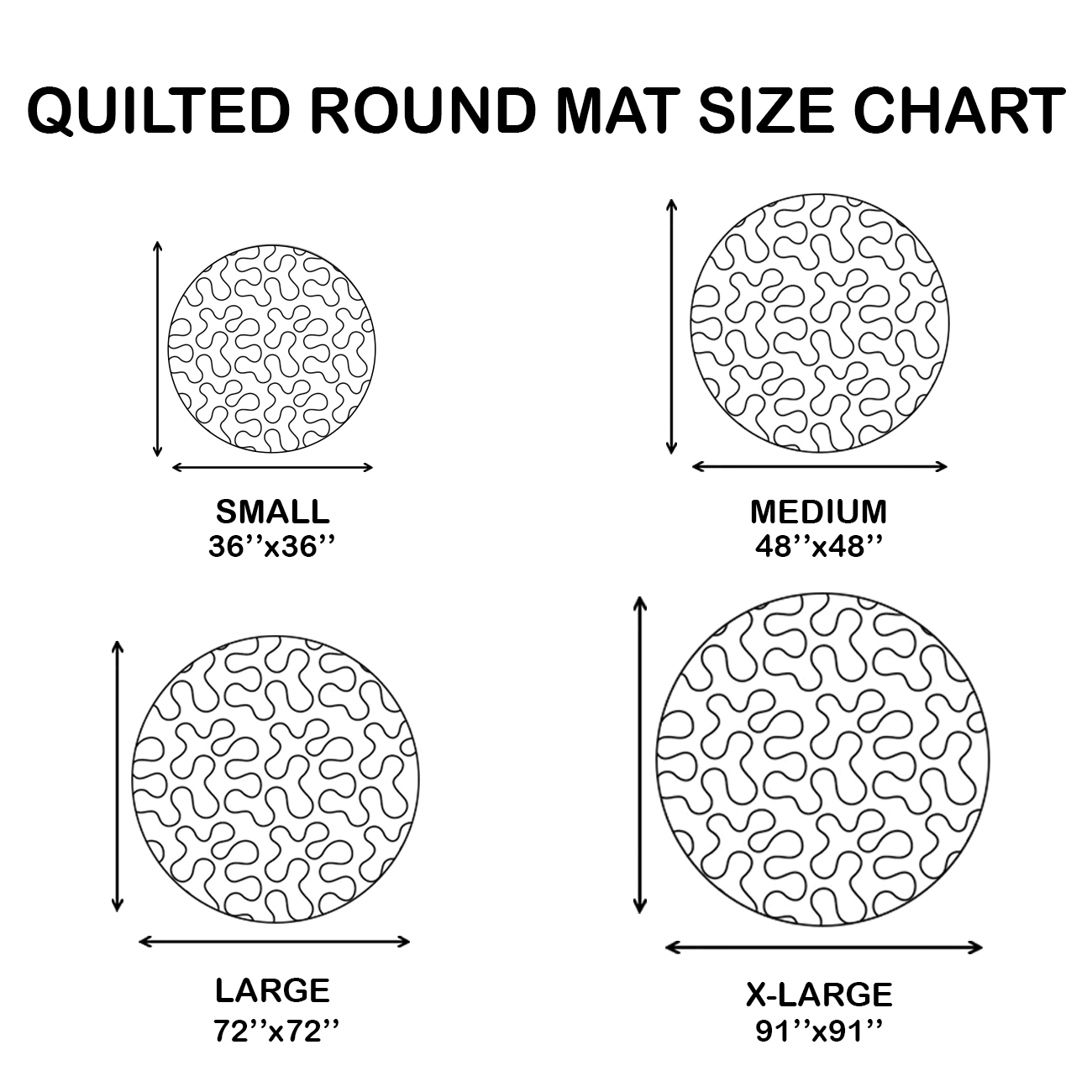 Sunlit Embrace Quilted Round Mat NCU0NT1285