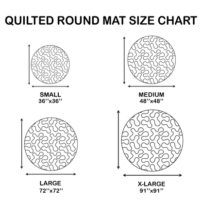 Noble Beast Quilted Round Mat NCU0DK1039