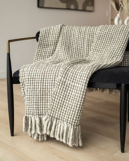 Serenity Organic Cotton and Wool Throw Blanket