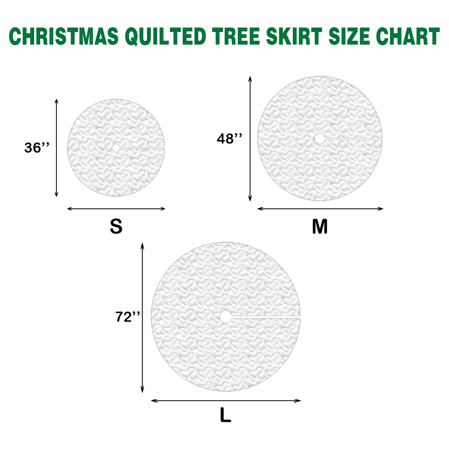 Jolly Round Christmas Quilted Tree Skirt NCU0VL798