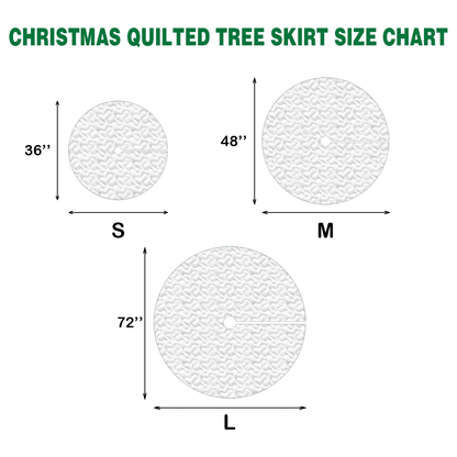 Glisten Grove Quilted Christmas Tree Skirt NCU0PT1026