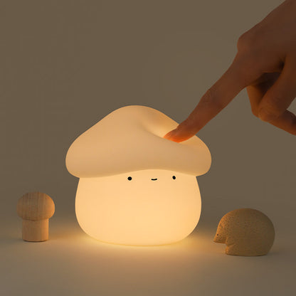 Mushroom LED Squishy Tap Tap Night Light Lamp