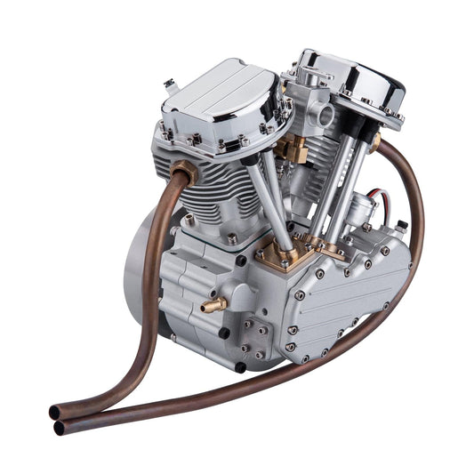 FG-VT9 9cc V-twin V2 Engine Four-stroke Air-cooled Motorcycle RC Gasoline Engine