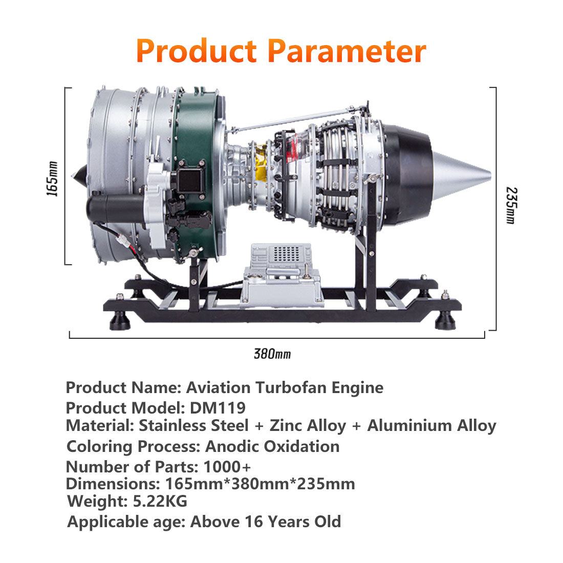 DIY Twin-spool Turbofan Engine Kits