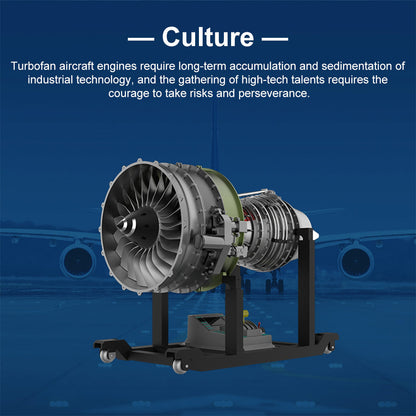 1/10 Dual-Spool Turbofan Engine Model Kits That Runs Mechanical 1000+PCS