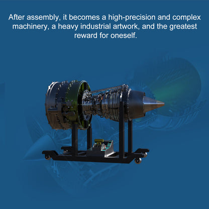 1/10 Dual-Spool Turbofan Engine Model Kits That Runs Mechanical 1000+PCS