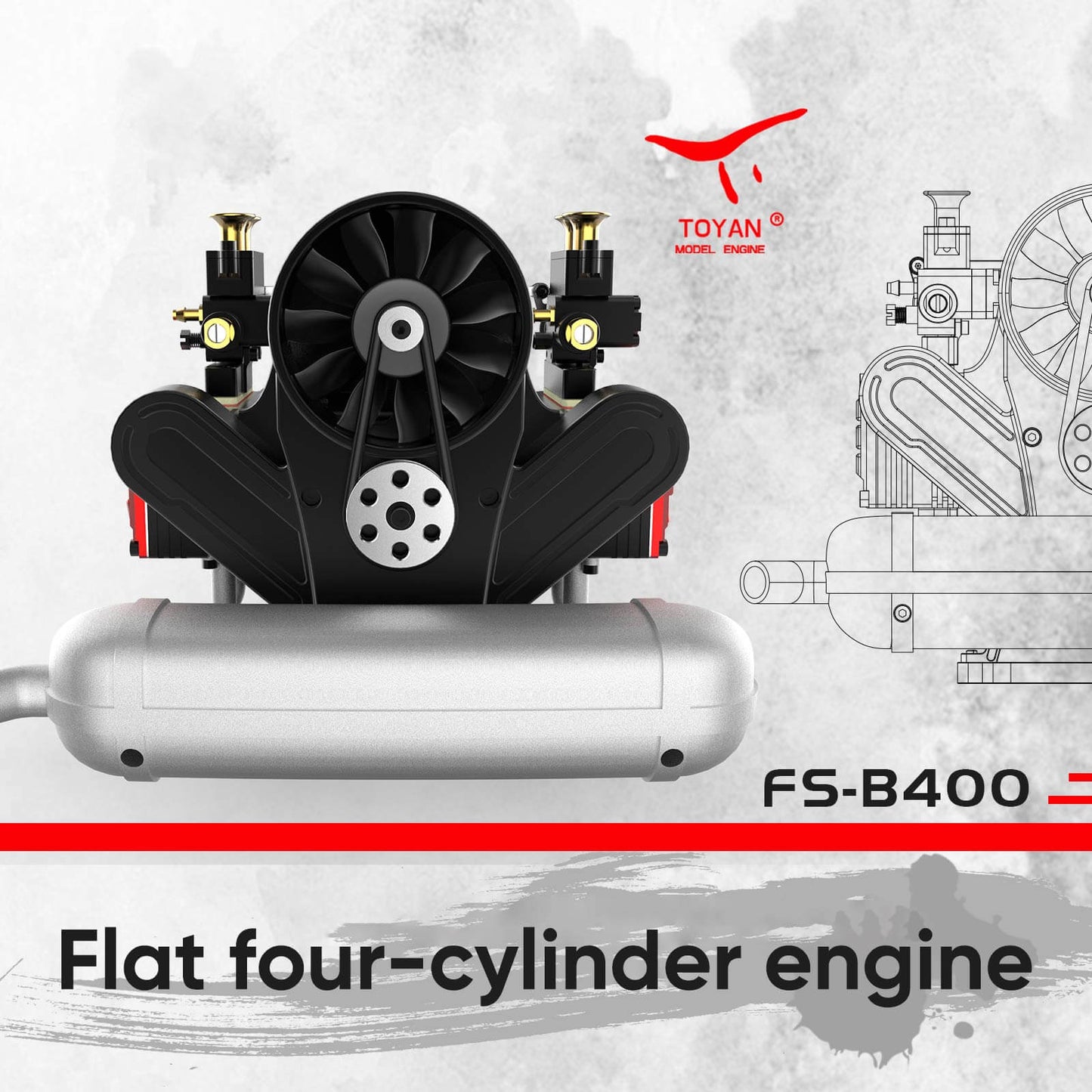 Stroke Nitro Model DIY Engine Kit