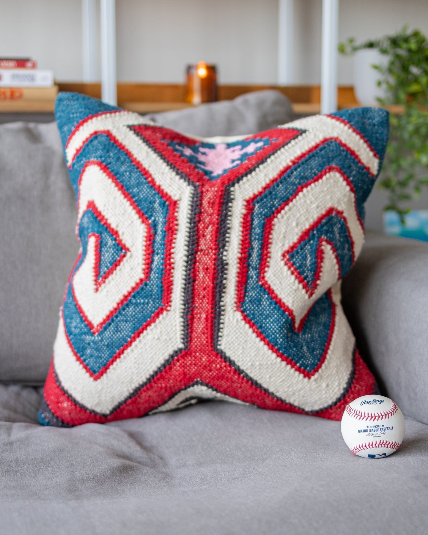 The Jake Organic Cotton Kilim Throw Pillow