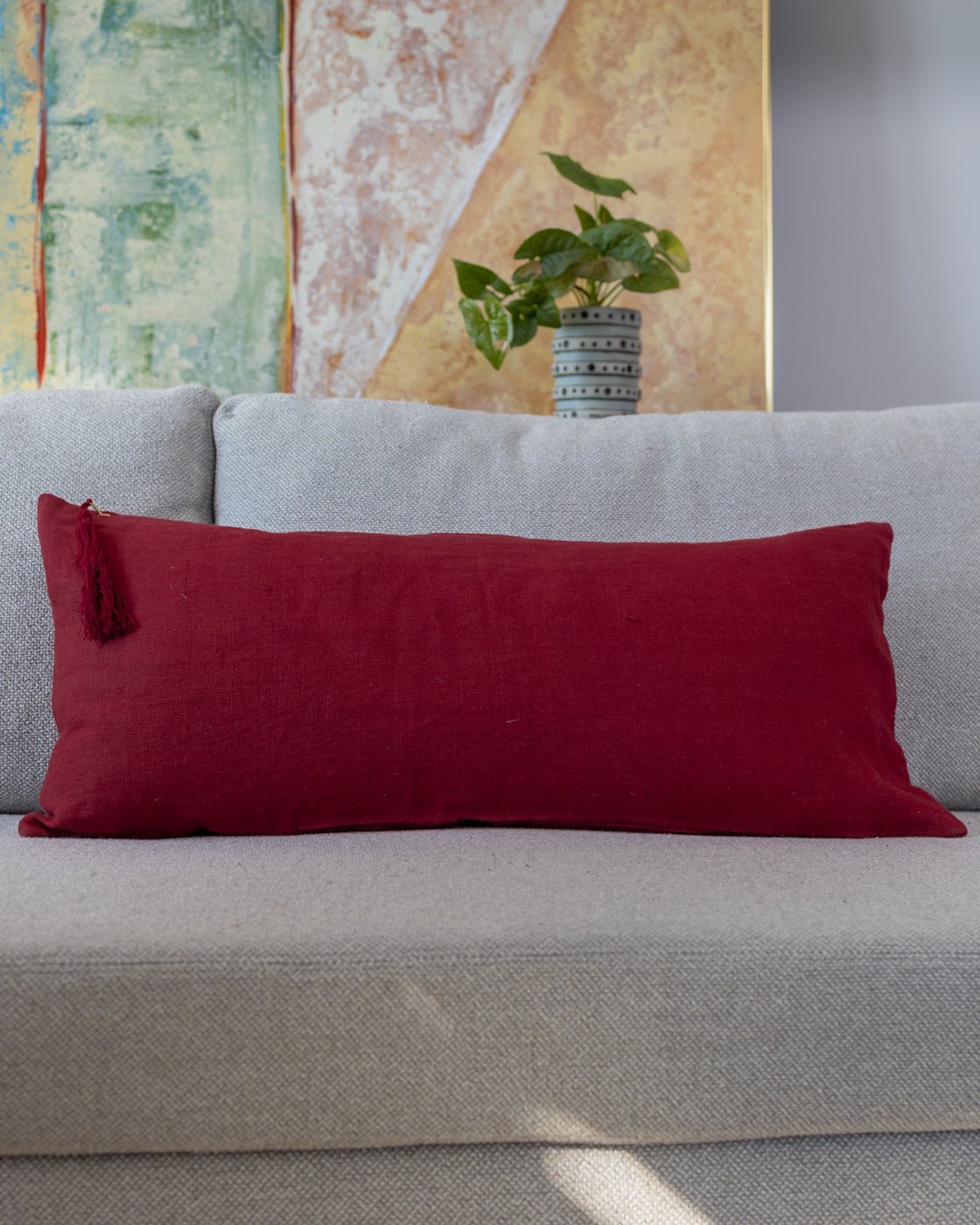 Tinsley Organic Linen Lumbar Pillow