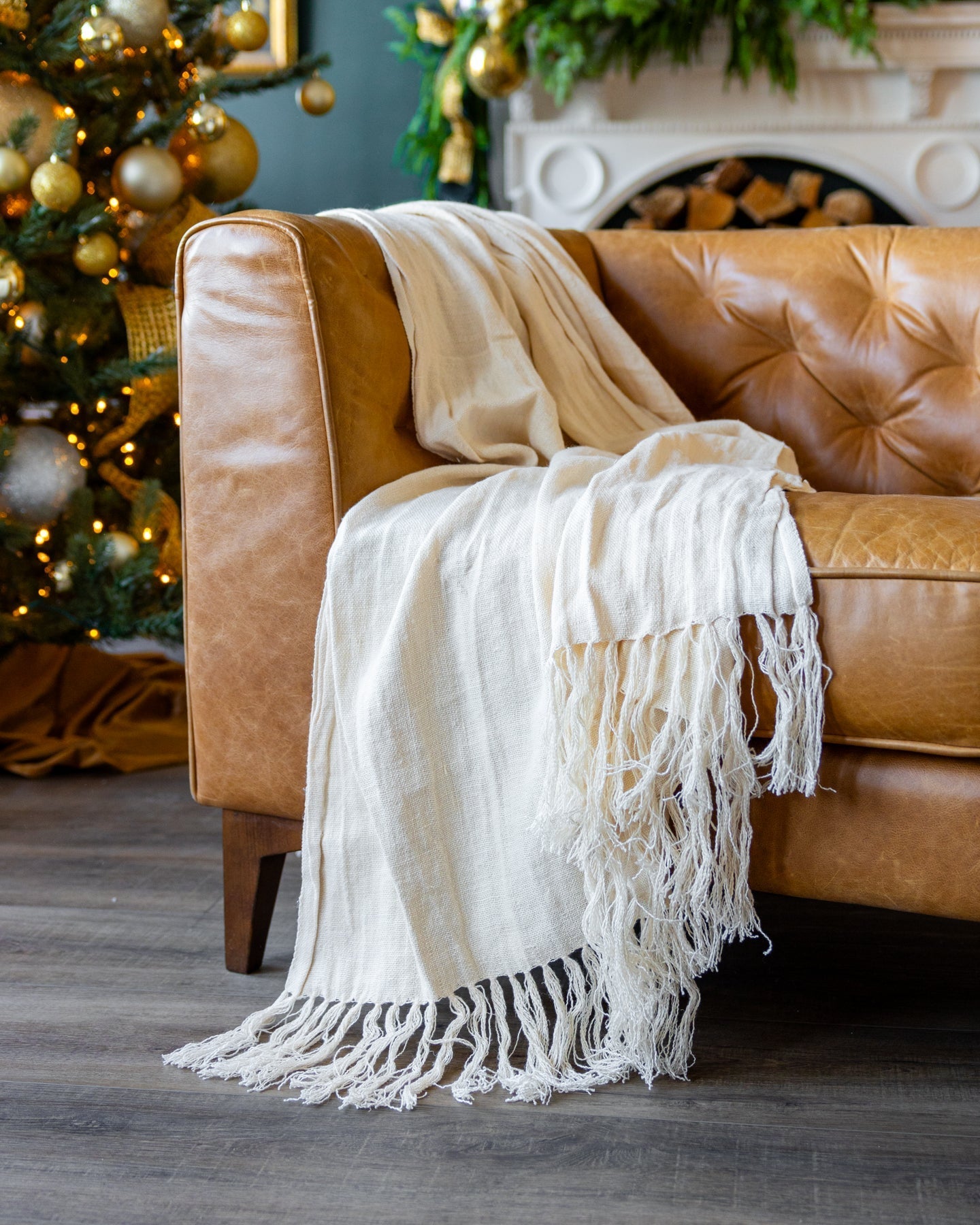 Tinsley Organic Linen Throw Blanket