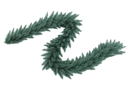 9' x 12" Tribeca Spruce Blue Garland Unlit