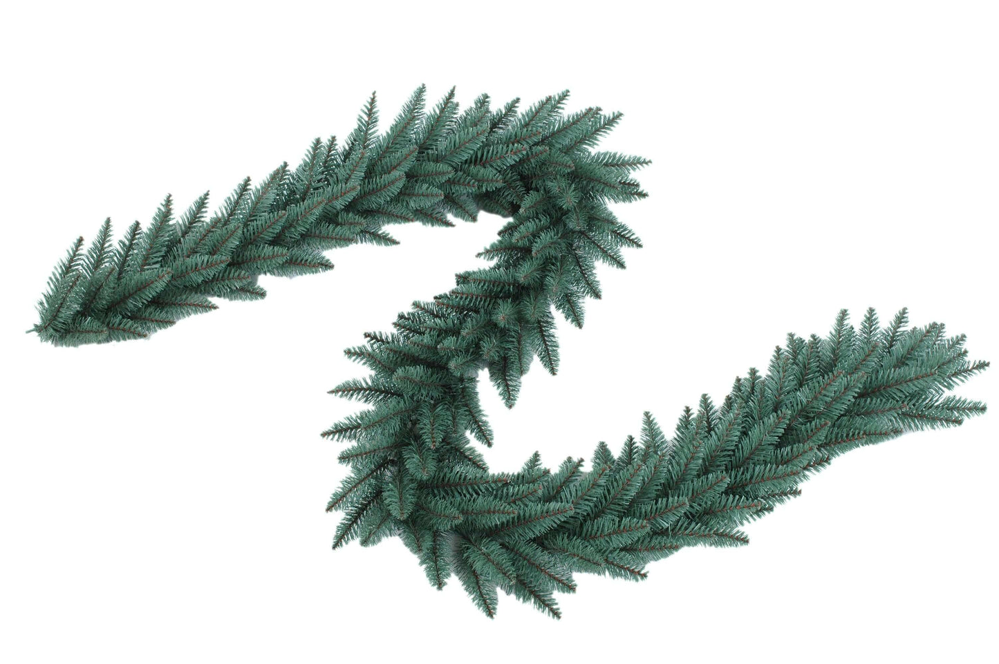 9' x 12" Tribeca Spruce Blue Garland with Warm White LED Lights (Plug Operated)