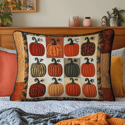 Autumn Pumpkins Quilted Bedding Pillow Case NCU0TH2157