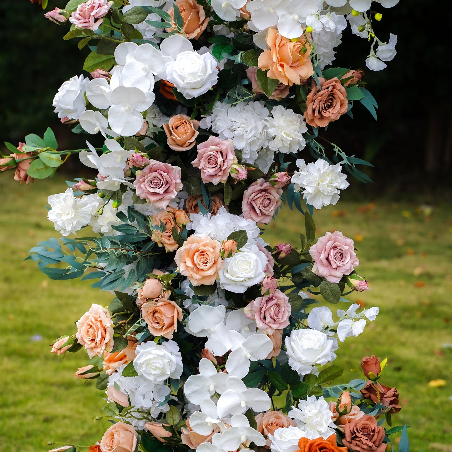 Vera : 2023 New Wedding Party Background Floral Arch Decoration Including Frame-R849