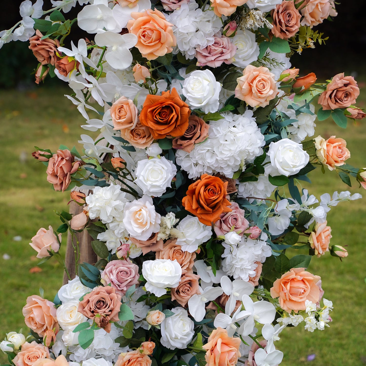 Vera : 2023 New Wedding Party Background Floral Arch Decoration Including Frame-R849