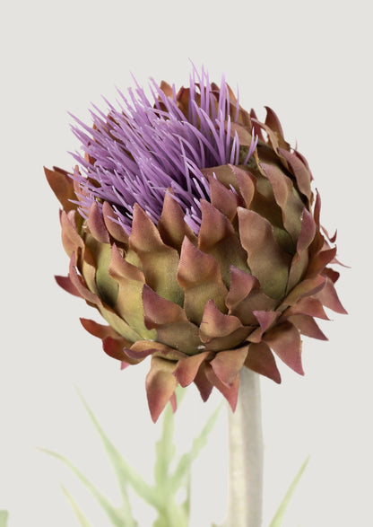 SALE - Purple Artificial Thistle Flower - 28"