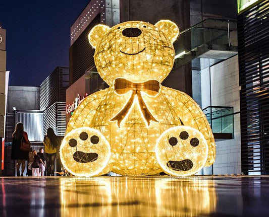 Outdoor Large Teddy Bear Christmas Lights