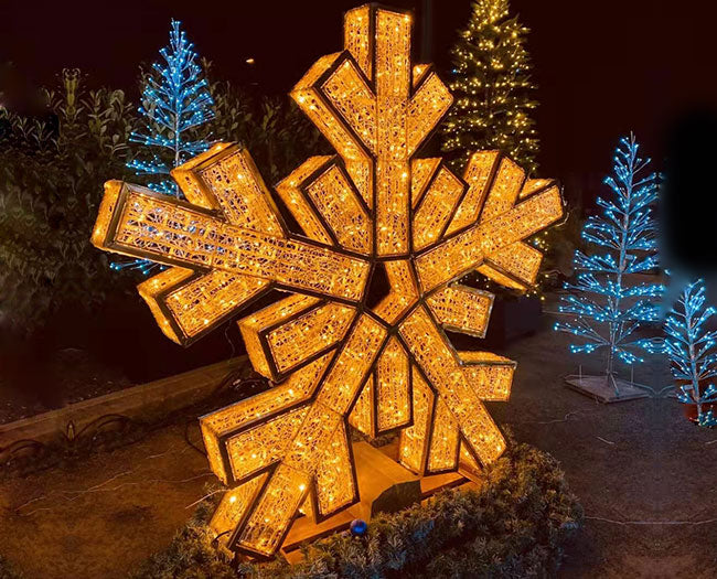 Outdoor Decorative Large Light Up Snowflakes