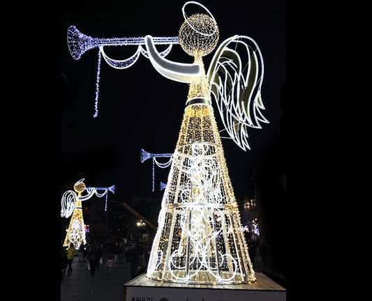 Extra Large Light Up Angel Outdoor Decoration