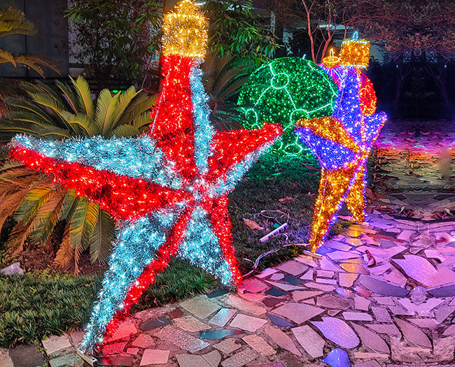 Christmas Outdoor Decorative Large Light Up Stars