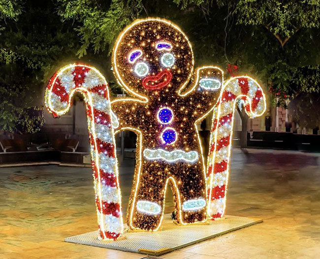 Outdoor LED Lighted Christmas Gingerman