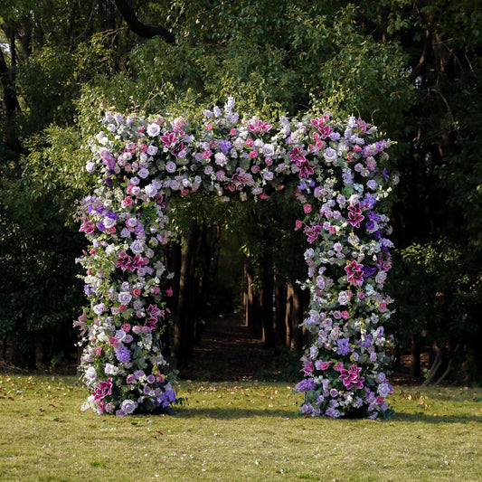 2023 New Wedding Party Background Floral Arch Decoration include Frame