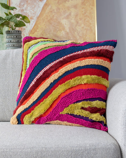 Zola Organic Cotton Abstract Throw Pillow